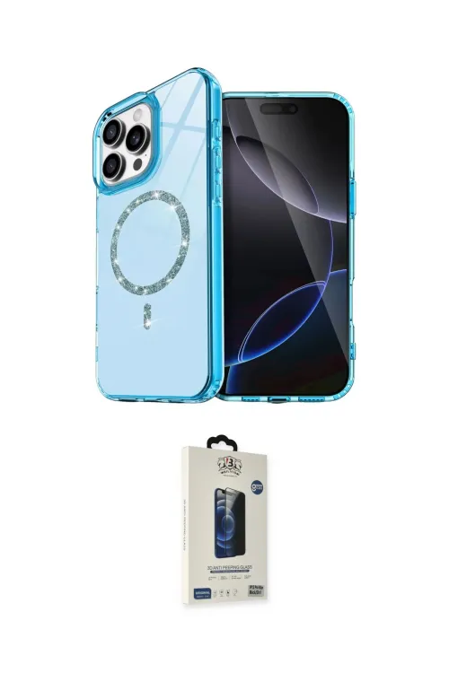 ieg™ iPhone 14 Pro Max Kılıf Kıvılcım Form Prime - Siyah Bilvis Hayalet Cam Ekran Koruyucu