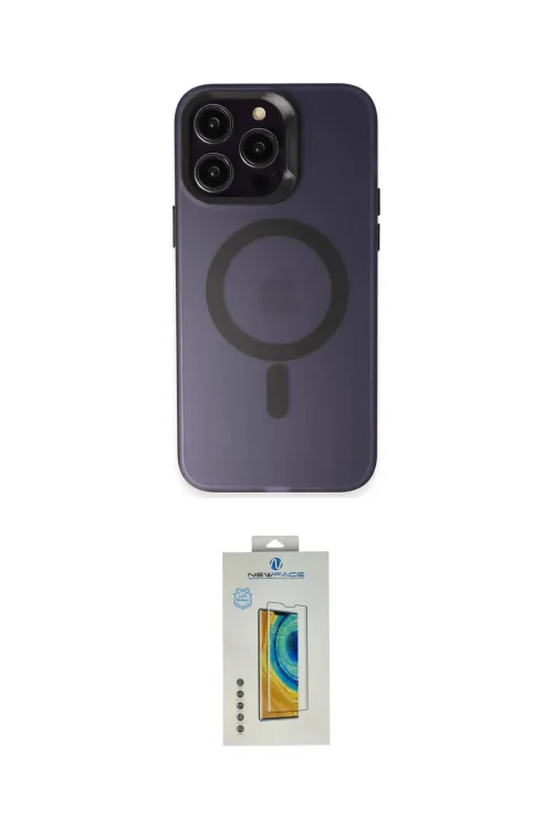 ieg™ iPhone 14 Pro Max Kılıf Kozmos Çizgi Prime - Siyah Polymer Nano Ekran Koruyucu