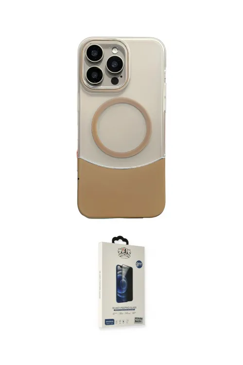 ieg™ iPhone 14 Pro Max Kılıf Kozmos Form Özel Seri - Siyah Bilvis Hayalet Cam Ekran Koruyucu