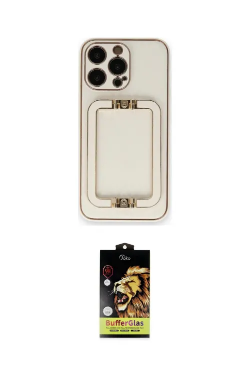 ieg™ iPhone 14 Pro Max Kılıf Kozmos Minimal Prime - Siyah Buffer Cam Ekran Koruyucu