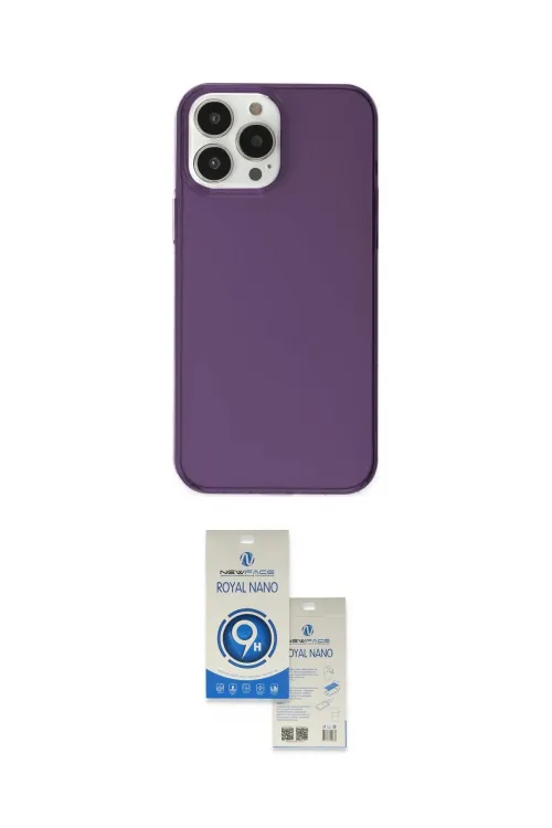 ieg™ iPhone 14 Pro Max Kılıf Kutup Doku Koleksiyonu - Şeffaf Royal Nano Ekran Koruyucu