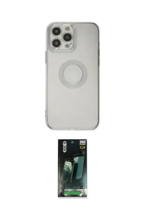 ieg™ iPhone 14 Pro Max Kılıf Kutup Klasik - Şeffaf 360 Full Body Arka Koruyucu