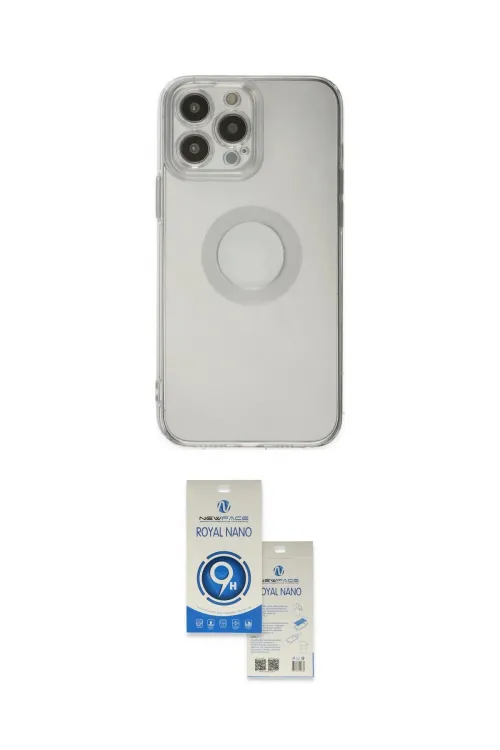 ieg™ iPhone 14 Pro Max Kılıf Kutup Klasik - Şeffaf Royal Nano Ekran Koruyucu