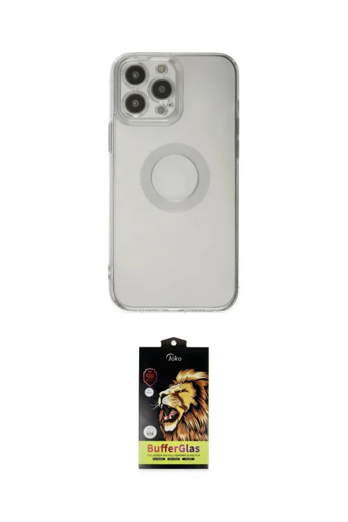 ieg™ iPhone 14 Pro Max Kılıf Kutup Klasik - Siyah Buffer Cam Ekran Koruyucu
