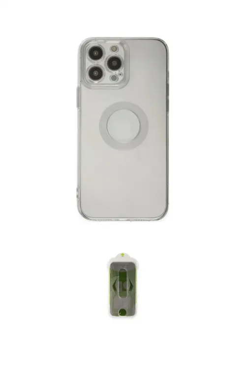 ieg™ iPhone 14 Pro Max Kılıf Kutup Klasik - Siyah Joko Magic 5D Hayalet Cam