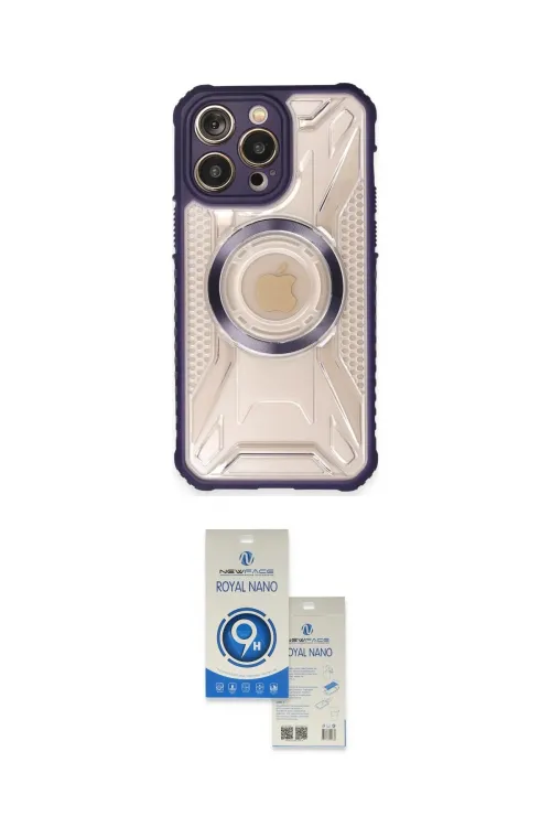 ieg™ iPhone 14 Pro Max Kılıf Kutup Modern - Şeffaf Royal Nano Ekran Koruyucu