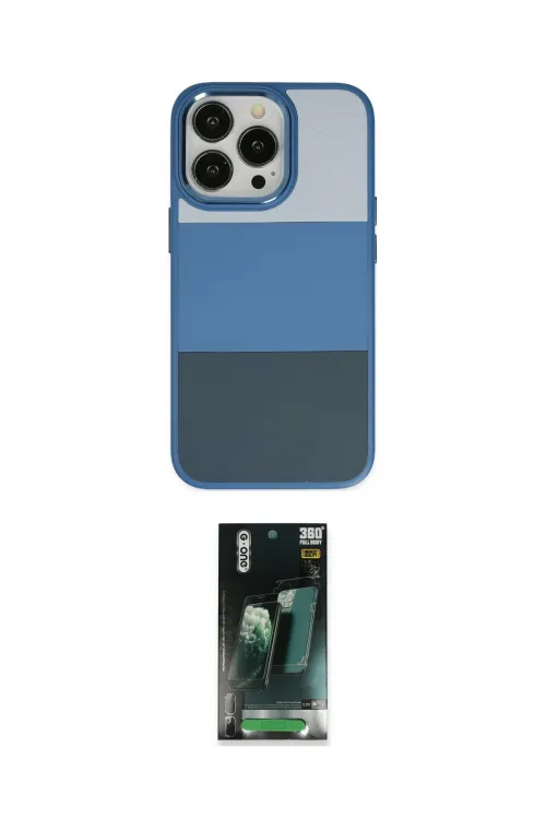 ieg™ iPhone 14 Pro Max Kılıf Kutup Özel Seri - Şeffaf 360 Full Body Arka Koruyucu