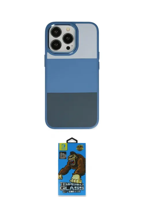ieg™ iPhone 14 Pro Max Kılıf Kutup Özel Seri - Siyah 18D Cam Ekran Koruyucu