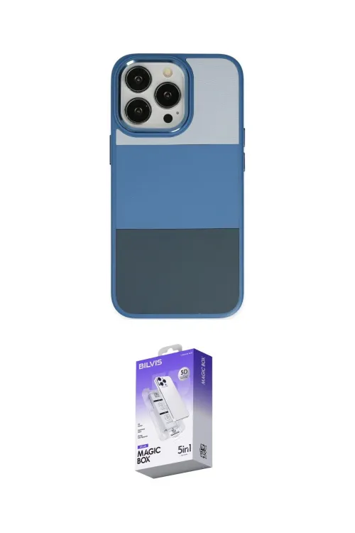 ieg™ iPhone 14 Pro Max Kılıf Kutup Özel Seri - Siyah Bilvis 5in1 3D Magic Cam Ekran Koruyucu