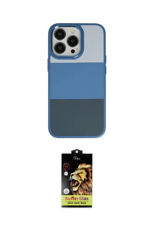 ieg™ iPhone 14 Pro Max Kılıf Kutup Özel Seri - Siyah Buffer Cam Ekran Koruyucu