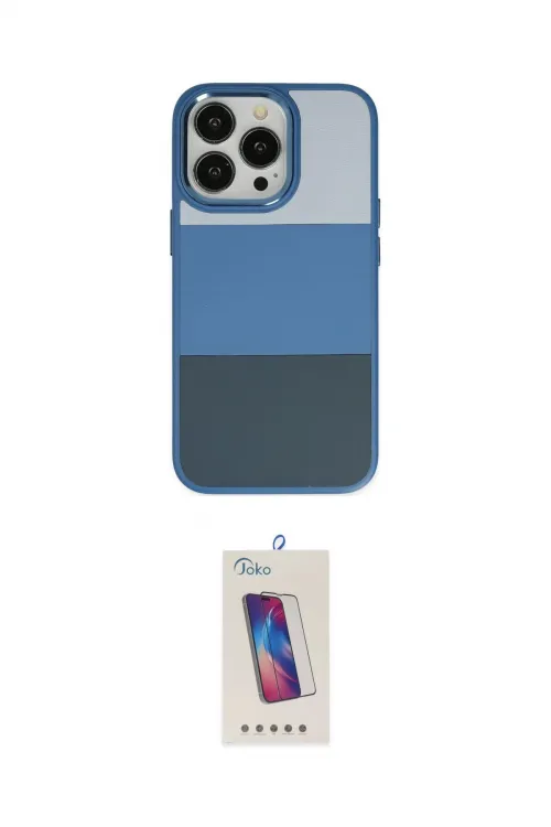 ieg™ iPhone 14 Pro Max Kılıf Kutup Özel Seri - Siyah Joko 5D Cam