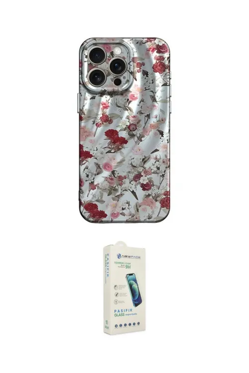 ieg™ iPhone 14 Pro Max Kılıf Nova Doku Prime - Şeffaf Pasifik Cam Ekran Koruyucu