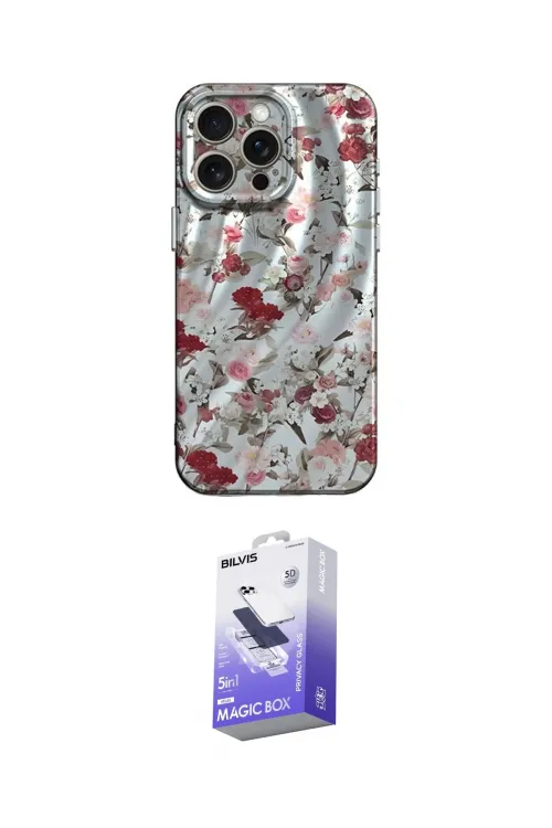 ieg™ iPhone 14 Pro Max Kılıf Nova Doku Prime - Siyah Bilvis 5in1 5D Magic Hayalet Cam Ekran Koruyucu