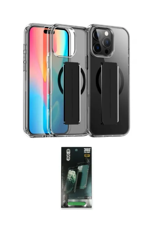 ieg™ iPhone 14 Pro Max Kılıf Nova Işık Koleksiyonu - Şeffaf 360 Full Body Arka Koruyucu