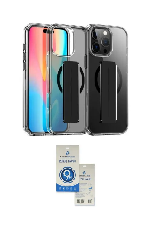 ieg™ iPhone 14 Pro Max Kılıf Nova Işık Koleksiyonu - Şeffaf Royal Nano Ekran Koruyucu