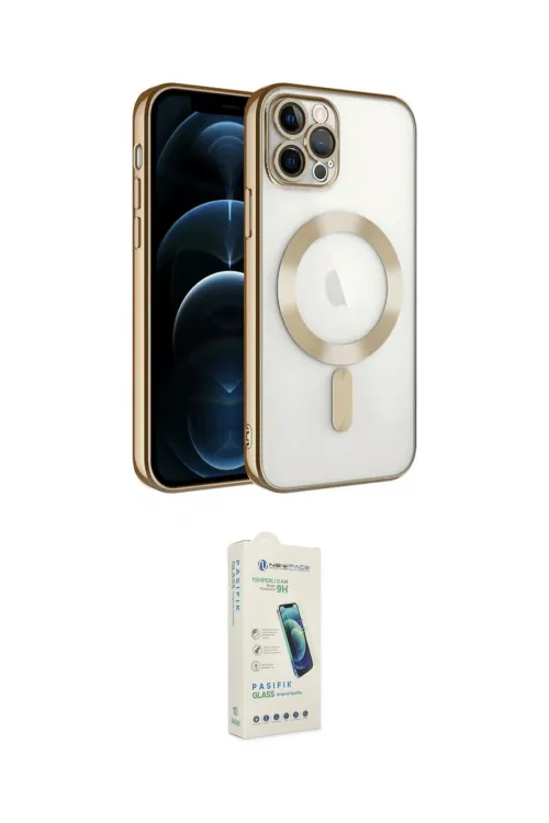ieg™ iPhone 14 Pro Max Kılıf Nova Işık Özel Seri - Şeffaf Pasifik Cam Ekran Koruyucu