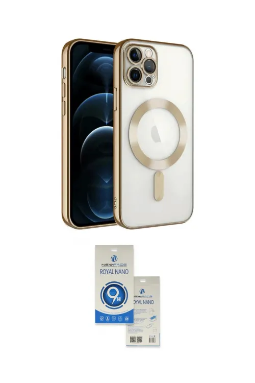 ieg™ iPhone 14 Pro Max Kılıf Nova Işık Özel Seri - Şeffaf Royal Nano Ekran Koruyucu