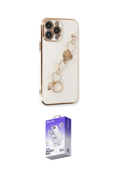 ieg™ iPhone 14 Pro Max Kılıf Nova Işık Prime - Siyah Bilvis 5in1 3D Magic Cam Ekran Koruyucu