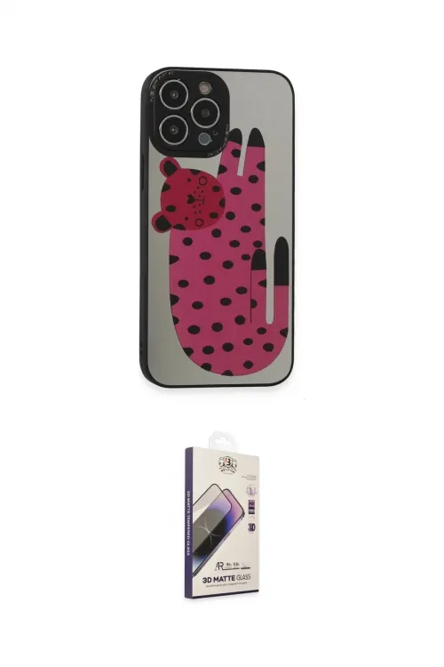 ieg™ iPhone 14 Pro Max Kılıf Odak Klasik Serisi - Siyah Bilvis 3D Mat Cam Ekran Koruyucu