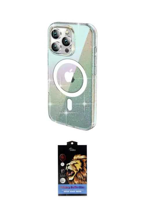 ieg™ iPhone 14 Pro Max Kılıf Odak Modern Serisi - Siyah Buffer Hayalet Cam Ekran Koruyucu