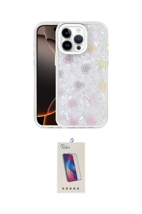 ieg™ iPhone 14 Pro Max Kılıf Odak Prime - Siyah Joko 5D Cam