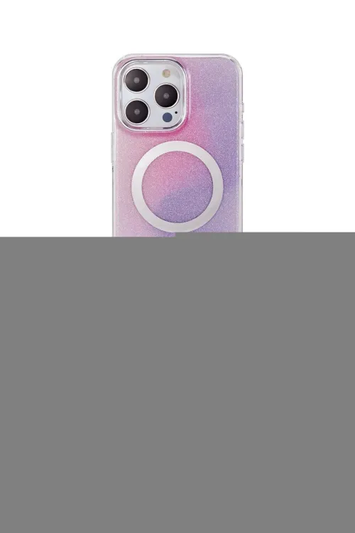 ieg™ iPhone 14 Pro Max Kılıf Pusula Form - Siyah Bilvis 5in1 5D Magic Hayalet Cam Ekran Koruyucu