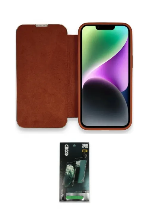 ieg™ iPhone 14 Pro Max Kılıf Siluet Minimal Serisi - Şeffaf 360 Full Body Arka Koruyucu