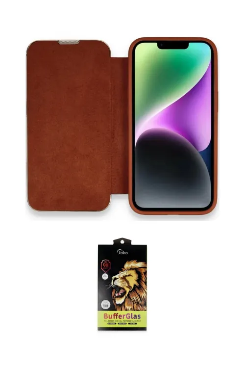 ieg™ iPhone 14 Pro Max Kılıf Siluet Minimal Serisi - Siyah Buffer Cam Ekran Koruyucu