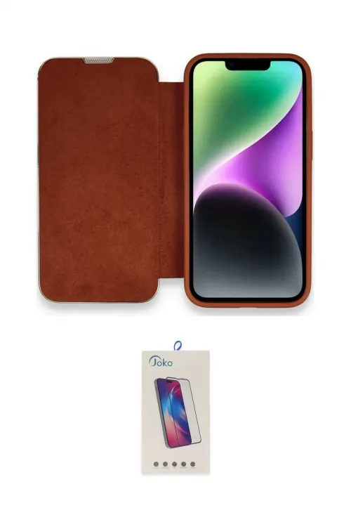 ieg™ iPhone 14 Pro Max Kılıf Siluet Minimal Serisi - Siyah Joko 5D Cam