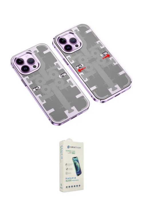 ieg™ iPhone 14 Pro Max Kılıf Ufuk Doku Prime - Şeffaf Pasifik Cam Ekran Koruyucu