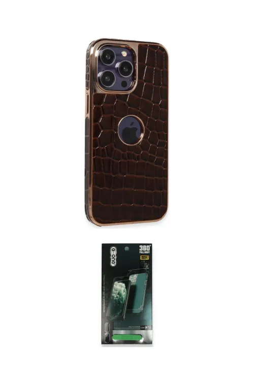 ieg™ iPhone 14 Pro Max Kılıf Ufuk Form Prime - Şeffaf 360 Full Body Arka Koruyucu
