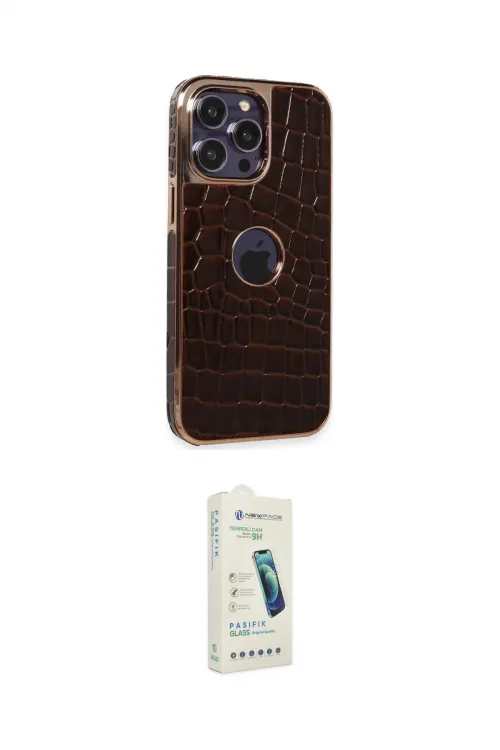 ieg™ iPhone 14 Pro Max Kılıf Ufuk Form Prime - Şeffaf Pasifik Cam Ekran Koruyucu