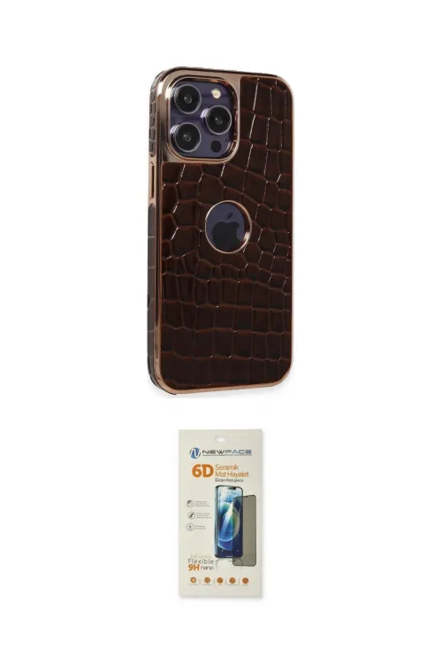 ieg™ iPhone 14 Pro Max Kılıf Ufuk Form Prime - Siyah 6D Mat Seramik Hayalet Nano Ekran Koruyucu