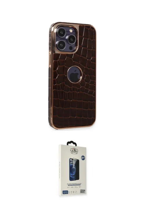 ieg™ iPhone 14 Pro Max Kılıf Ufuk Form Prime - Siyah Bilvis Hayalet Cam Ekran Koruyucu