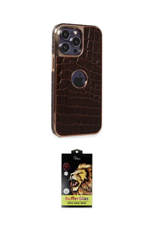 ieg™ iPhone 14 Pro Max Kılıf Ufuk Form Prime - Siyah Buffer Cam Ekran Koruyucu