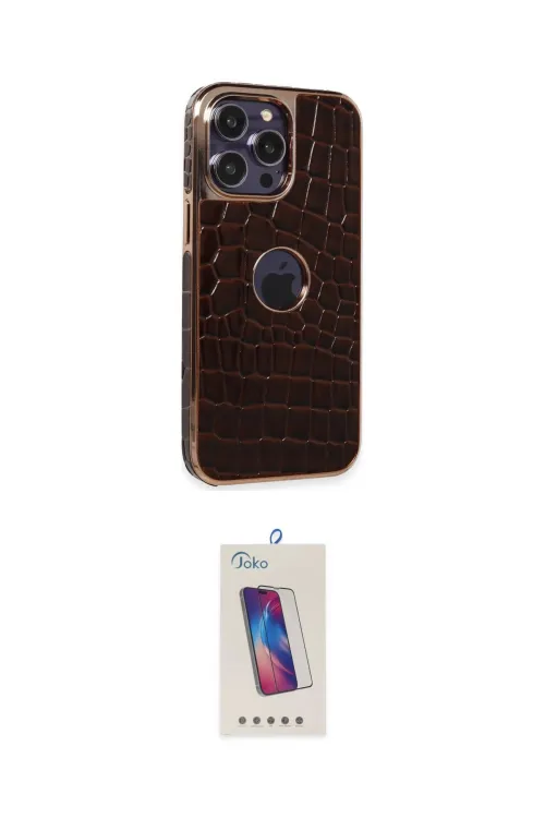 ieg™ iPhone 14 Pro Max Kılıf Ufuk Form Prime - Siyah Joko 5D Cam