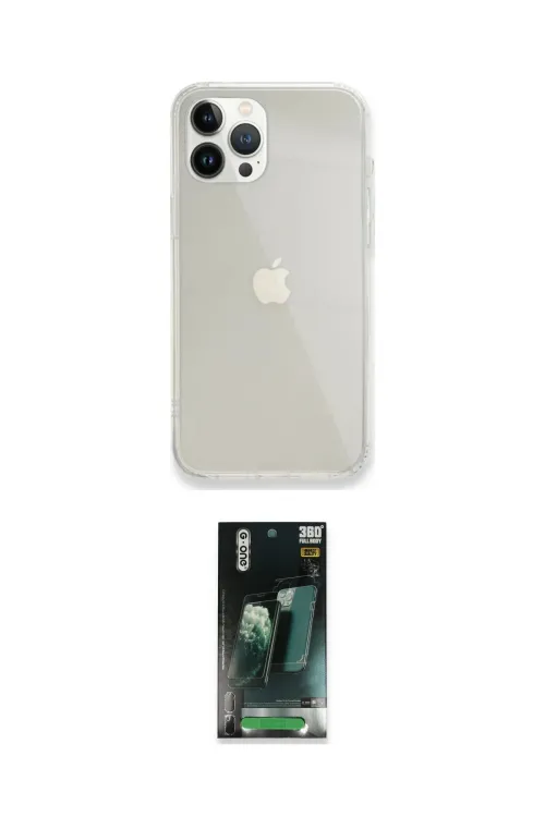 ieg™ iPhone 14 Pro Max Kılıf Vadi Asil Prime - Şeffaf 360 Full Body Arka Koruyucu