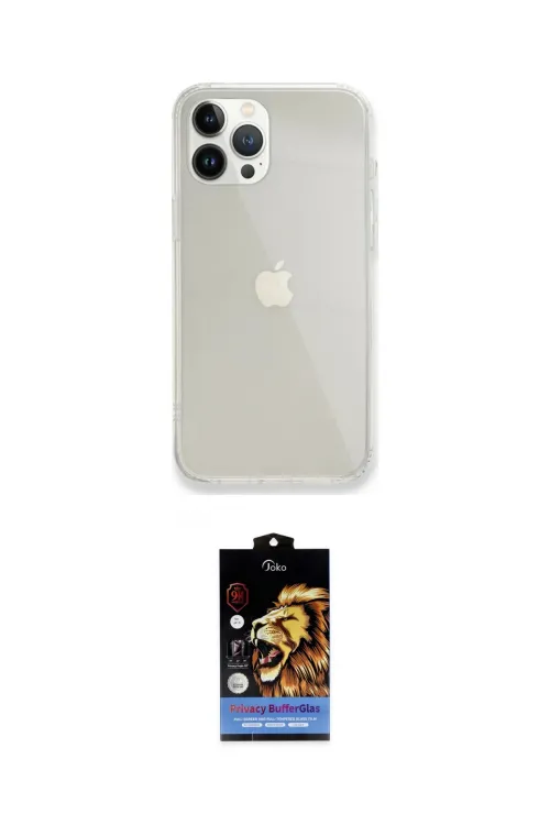 ieg™ iPhone 14 Pro Max Kılıf Vadi Asil Prime - Siyah Buffer Hayalet Cam Ekran Koruyucu