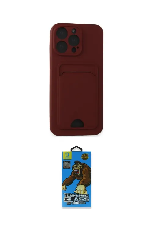 ieg™ iPhone 14 Pro Max Kılıf Vadi Çizgi Prime - Siyah 18D Cam Ekran Koruyucu