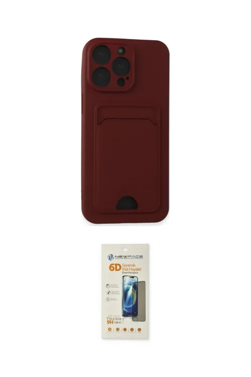 ieg™ iPhone 14 Pro Max Kılıf Vadi Çizgi Prime - Siyah 6D Mat Seramik Hayalet Nano Ekran Koruyucu
