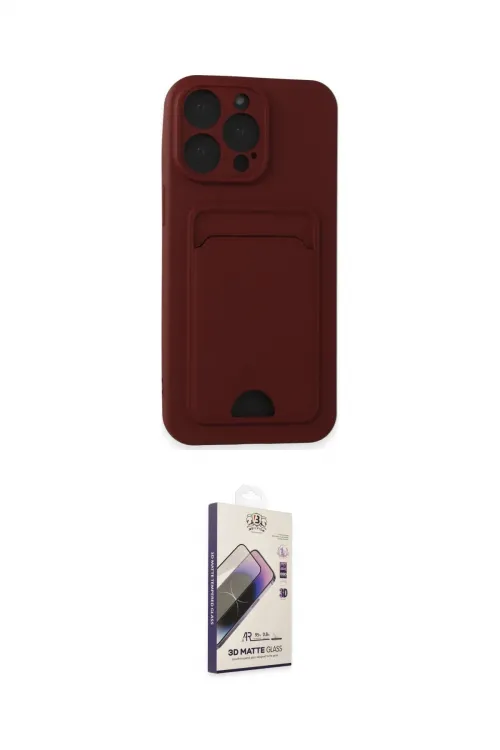ieg™ iPhone 14 Pro Max Kılıf Vadi Çizgi Prime - Siyah Bilvis 3D Mat Cam Ekran Koruyucu