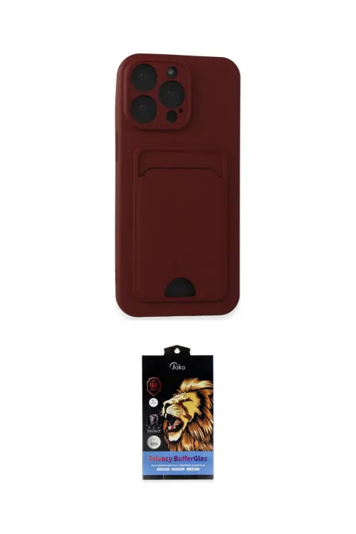 ieg™ iPhone 14 Pro Max Kılıf Vadi Çizgi Prime - Siyah Buffer Hayalet Cam Ekran Koruyucu