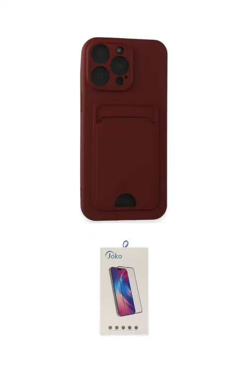 ieg™ iPhone 14 Pro Max Kılıf Vadi Çizgi Prime - Siyah Joko 5D Cam