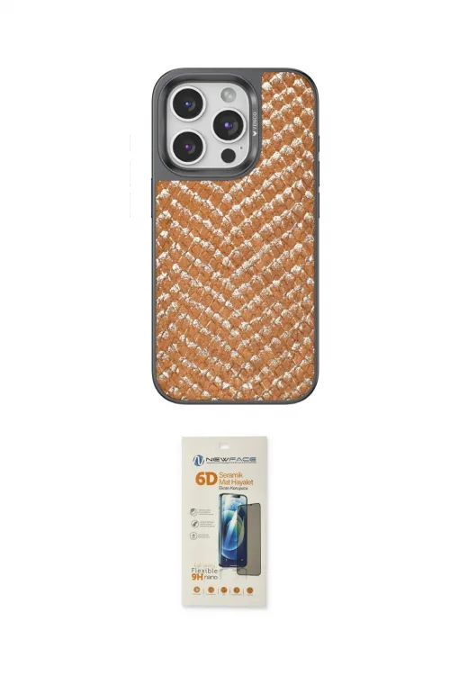 ieg™ iPhone 14 Pro Max Kılıf Vadi Özel Seri - Siyah 6D Mat Seramik Hayalet Nano Ekran Koruyucu