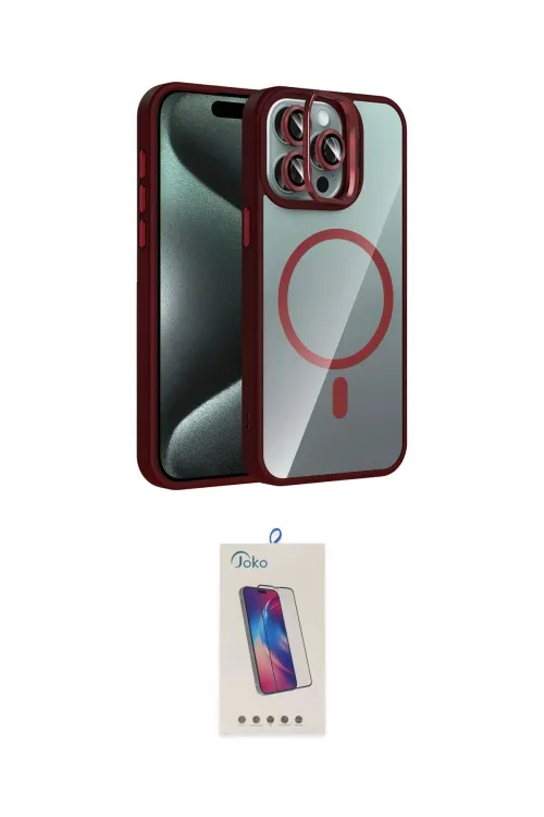 ieg™ iPhone 14 Pro Max Kılıf Yadigar Asil Koleksiyonu - Siyah Joko 5D Cam