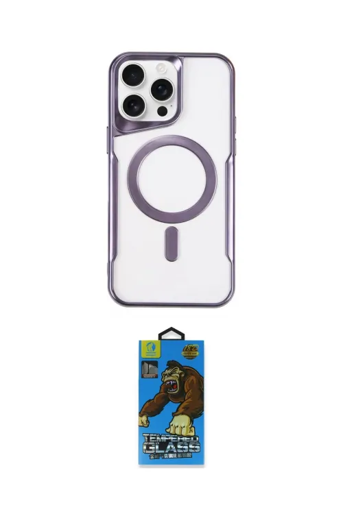 ieg™ iPhone 14 Pro Max Kılıf Yadigar Klasik Özel Seri - Siyah 18D Cam Ekran Koruyucu