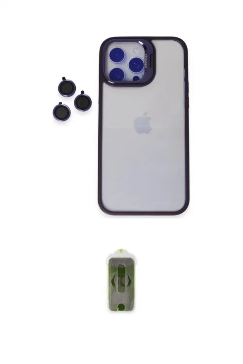 ieg™ iPhone 14 Pro Max Kılıf Yankı Asil Serisi - Siyah Joko Magic 5D Hayalet Cam