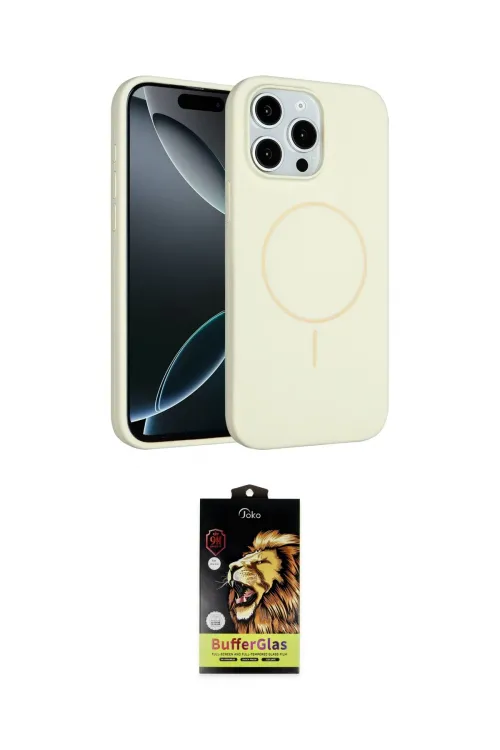 ieg™ iPhone 14 Pro Max Kılıf Yankı Form Serisi - Siyah Buffer Cam Ekran Koruyucu