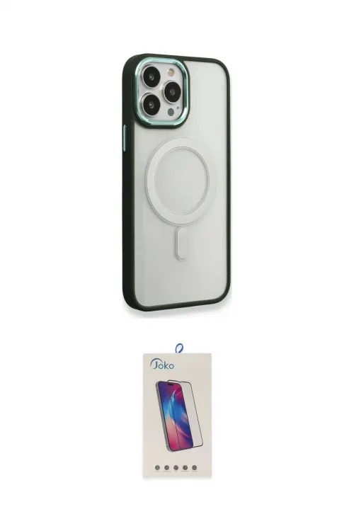 ieg™ iPhone 14 Pro Max Kılıf Yankı Işık Özel Seri - Siyah Joko 5D Cam
