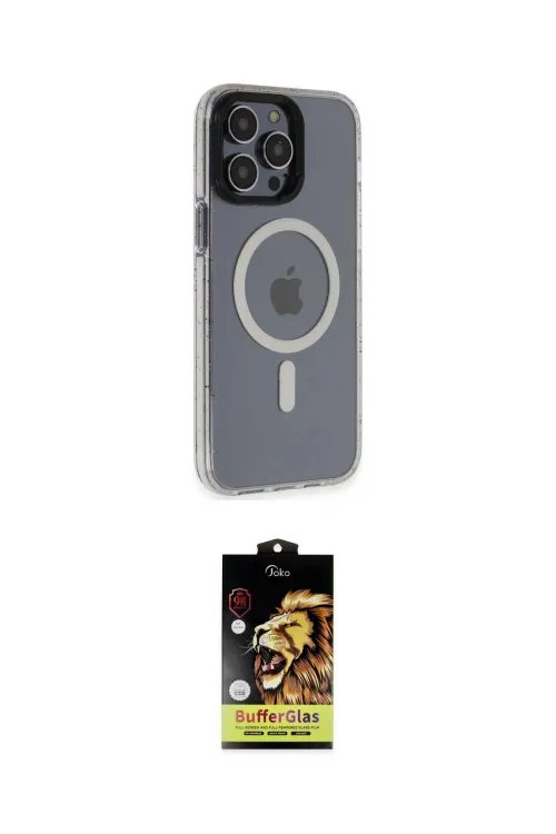 ieg™ iPhone 14 Pro Max Kılıf Yankı Işık Prime - Siyah Buffer Cam Ekran Koruyucu